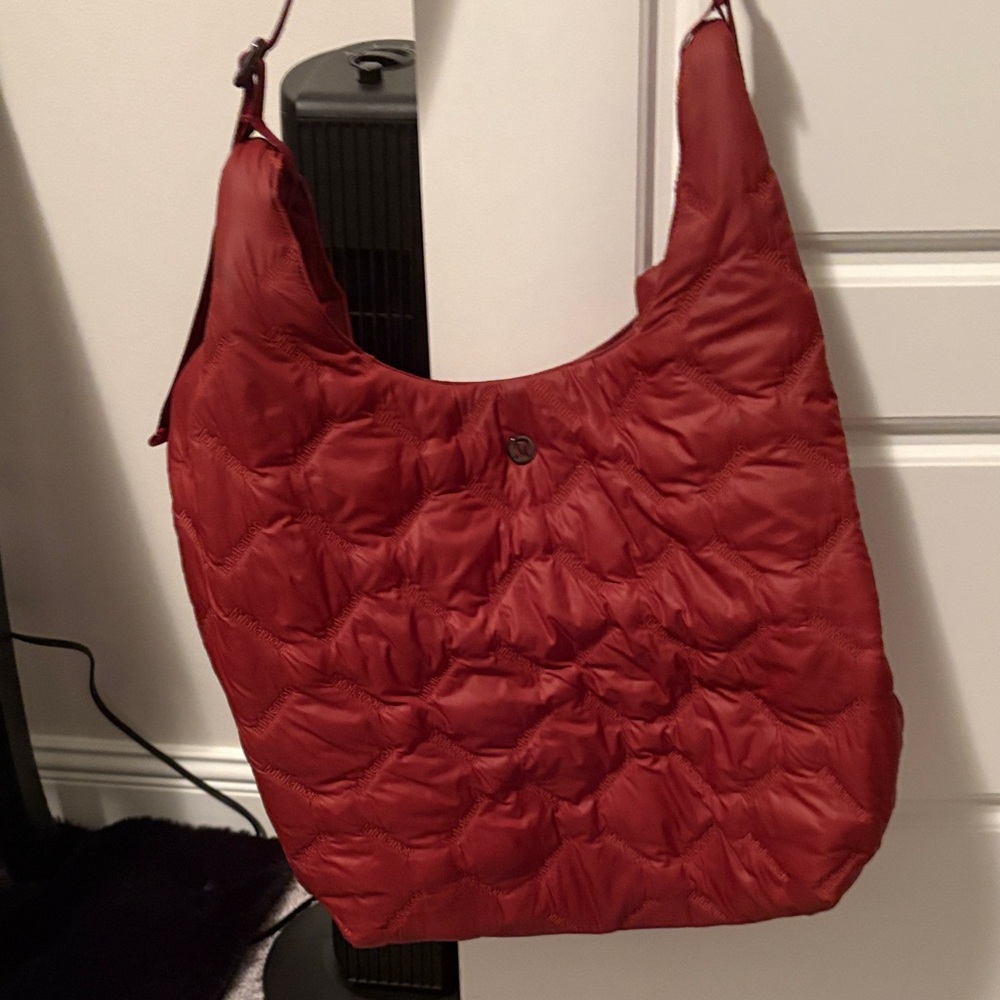 Lululemon quilty pleasures red purse
